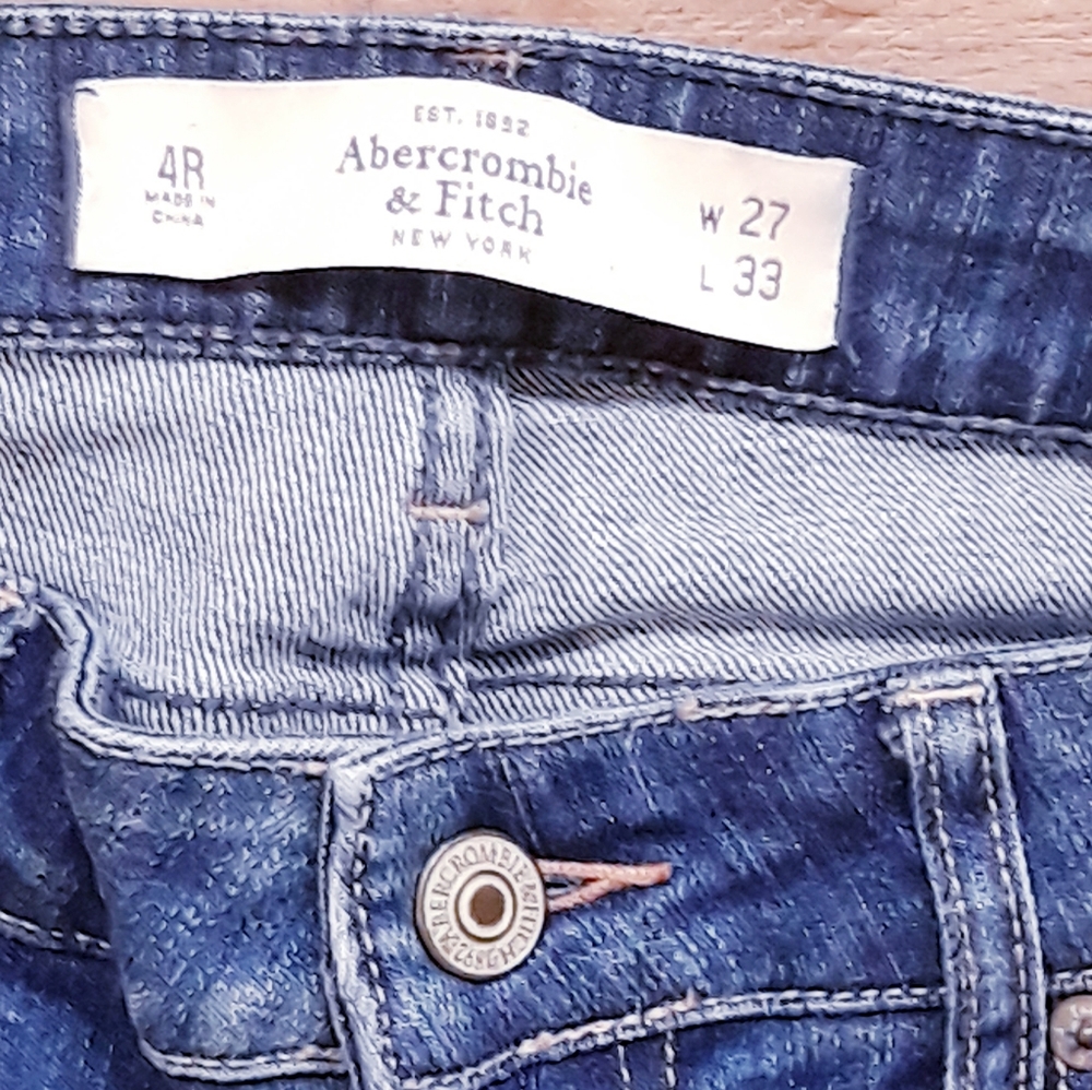 Abercrombie The A&F Skinny Jeans - Size 3/4 Medium Wash Low Rise Jeans - Picture 5 of 9